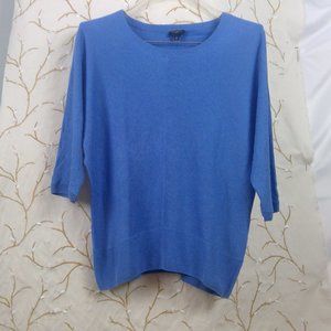 Talbots Womans size Large|Petite Sweater in Blue